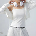 Women Sexy V-Neck Plain Tank Top Camisole