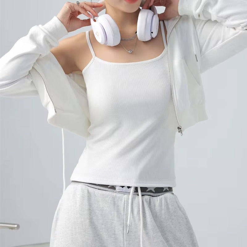 Women Sexy V-Neck Plain Tank Top Camisole