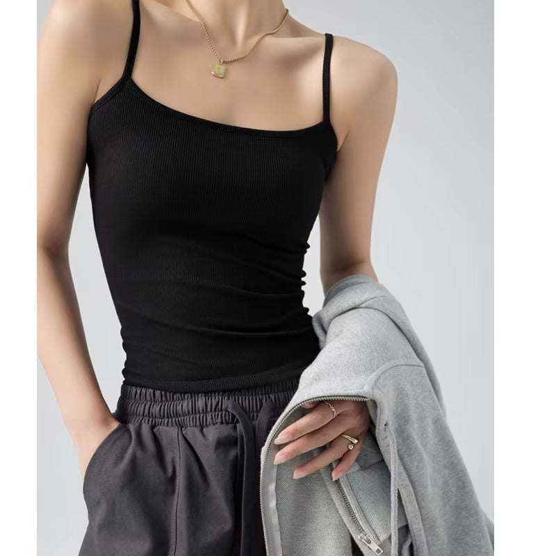 Women Sexy V-Neck Plain Tank Top Camisole