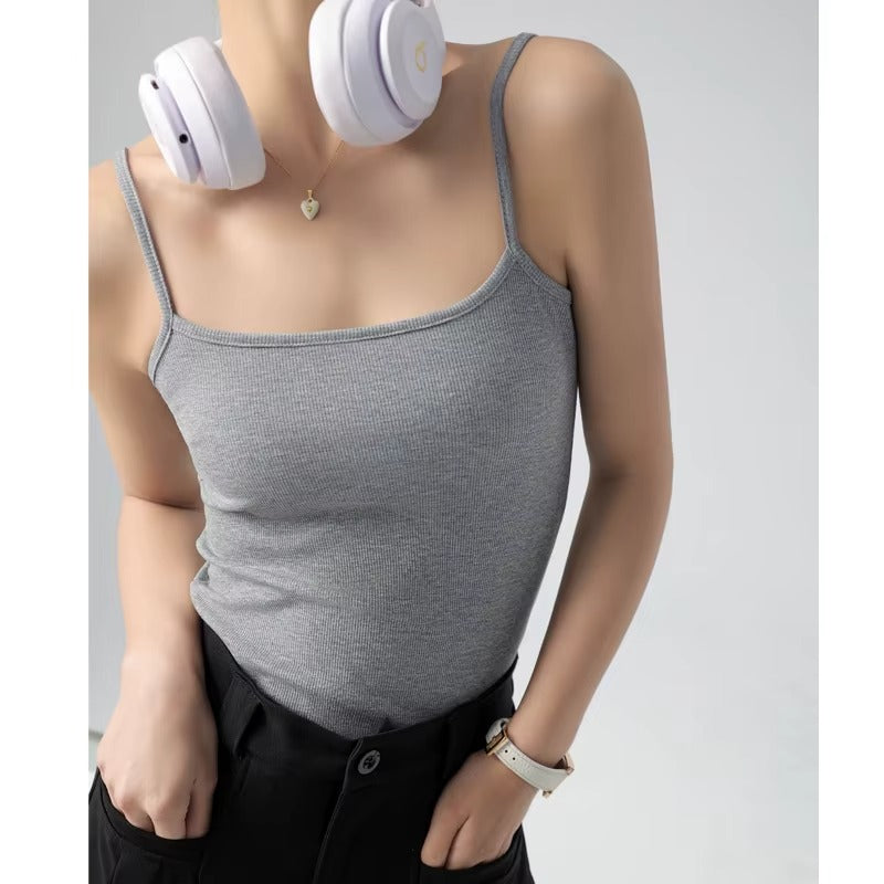 Women Sexy V-Neck Plain Tank Top Camisole