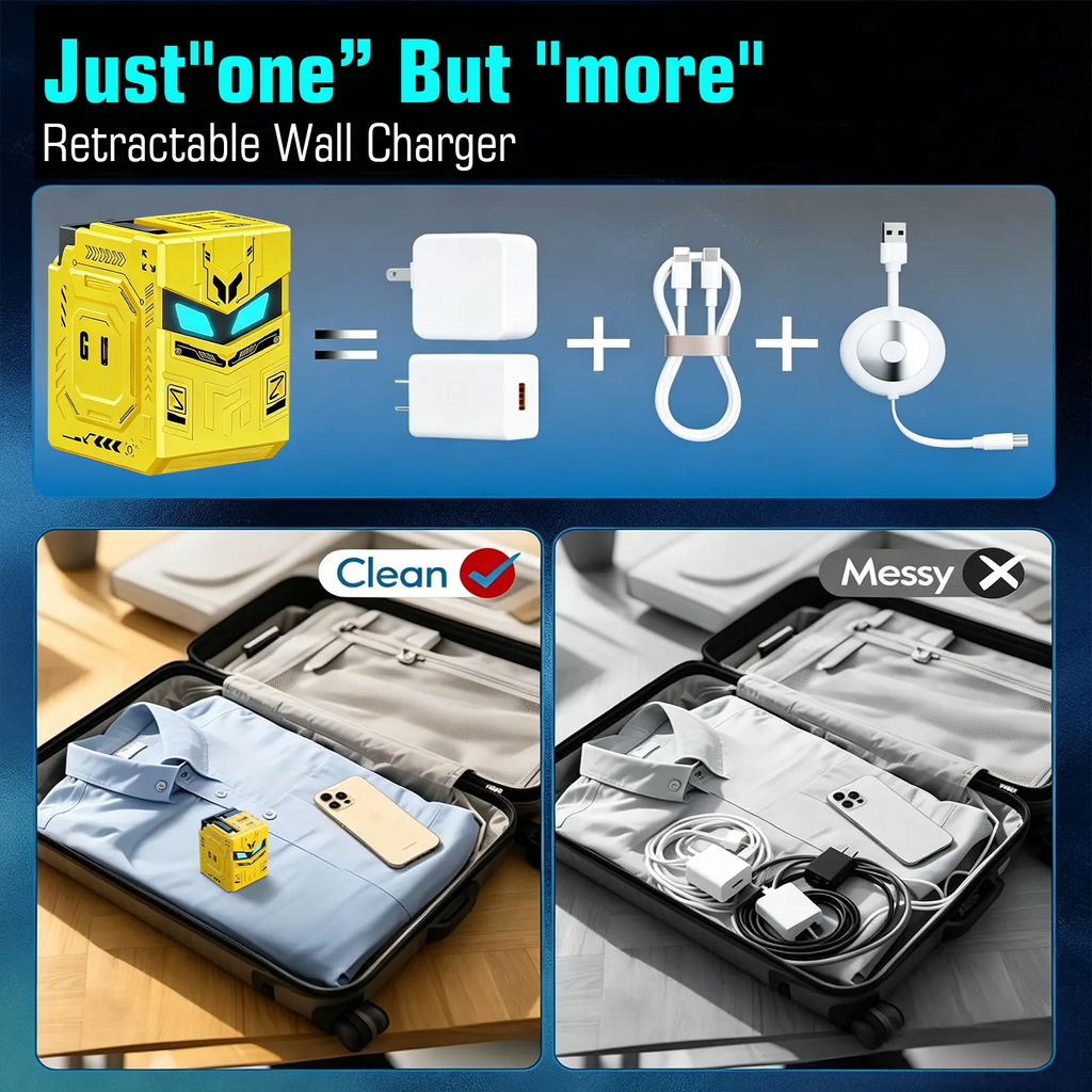 MOJUE 4-in-1 Fast Charging Travel Charge
