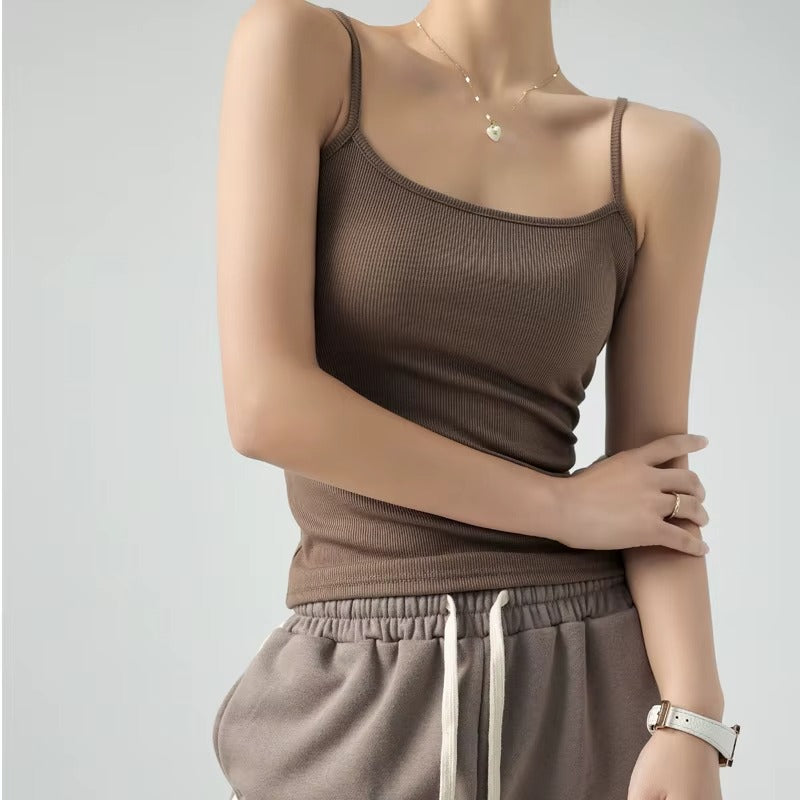 Women Sexy V-Neck Plain Tank Top Camisole