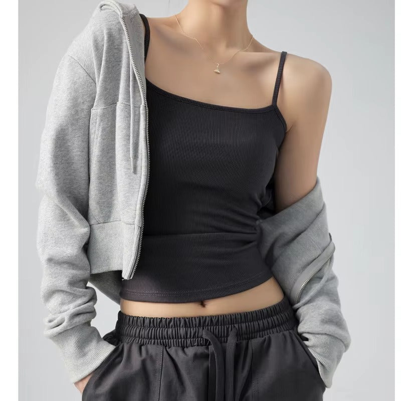 Women Sexy V-Neck Plain Tank Top Camisole